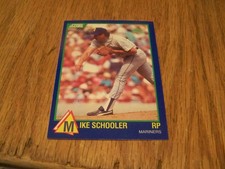 MIKE SCHOOLER ROOKIE 1989 SCORE RISING STAR BASEBALL CARD #73. rookie card picture