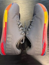 NOBULL Lightning Trainer Gris Rojo Amarillo Cruz Tenis de Entrenamiento W 10 M 8.5