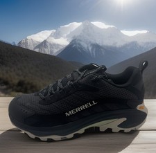 Merrell Women s Moab Speed 2 Black Gortex Size 9 Wide Hiking Shoes J037838W NEW