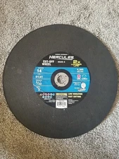 HERCULES 14" Type 01/41 Metal Cut-off Wheel 4365 Max RPM,3/32 Thickness,1" arbor
