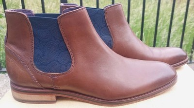 Ted Baker braune Leder ''Camroon'' Chelsea Boots EU 42 / UK 8