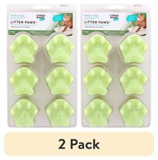 Pet Odor Control Paws for Litter Outdoor Fresh Scented Pads 6 Count
