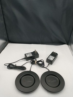 Lot of 2 Ember Smart Mug Coffee Cup Charging Coaster Base CM19 / CM21 w/Adapters