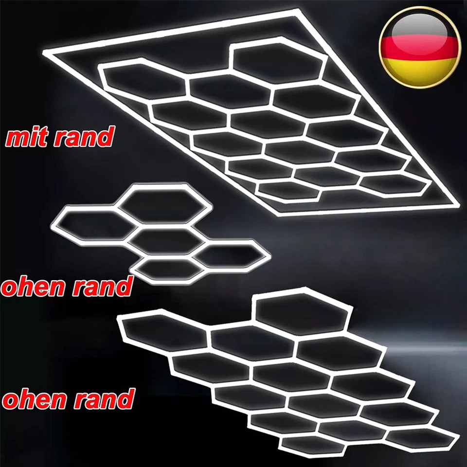 Detailing Car Luci Led Esagonale Nido d'Ape Hexagon Garage Auto, Moto, Officina - Imagen 4 de 4