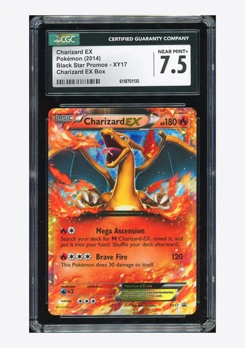 Pokemon CGC 7.5 Charizard EX Promo 2014 XY17 Black Star Promos English