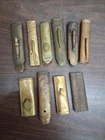 CIVIL WAR BRASS SWORD SCABBARD THROATS 10 PC LOT
