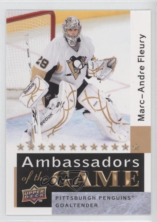 2009-10 Upper Deck Ambassadors of the Game Marc-Andre Fleury #AG48 1s7