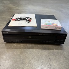 Sony CDP-C305 5-Disc CD Changer Player w/ Manual, RCA Cable Memorex DVD R Pack