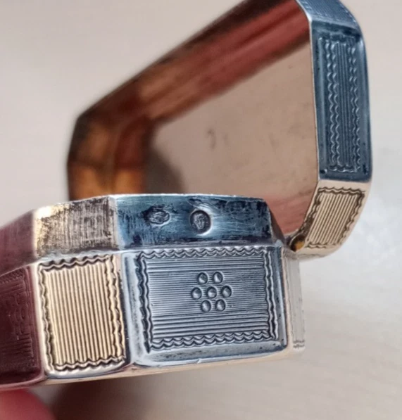 Antigua - Plata maciza - Caja de tabaco Foto 3 de 4