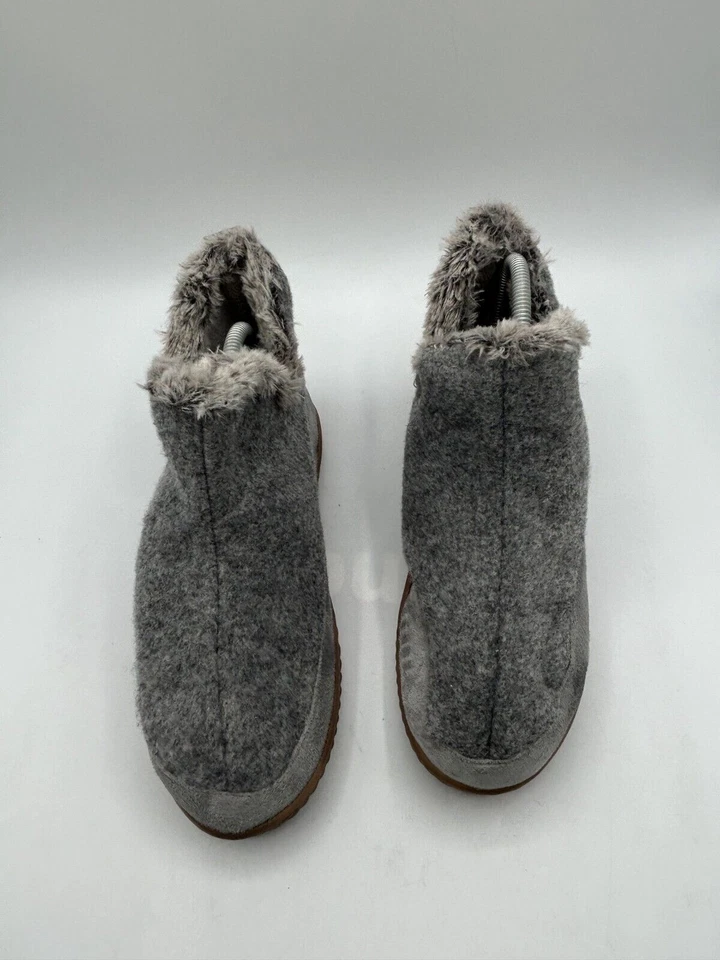 Dulex By Dear Foam Comfort Shoes Women's Sz 7-8 Gray Round Toe Slip On Lined - Image 2 of 4