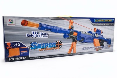 Huisheng Sniper Soft Bullet Gun Spielzeuggewehr Dart Blaster mit Magazin 