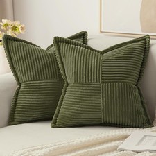 Throw Pillow Covers Set 2 PCS Decorative Soft Pillowcases for Sofa Couch  Bed