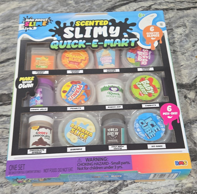 Mad About Slime Scented Slimy Quick-E-Mart Kit - 6 Scented Slimes + 6 Mix-Ins