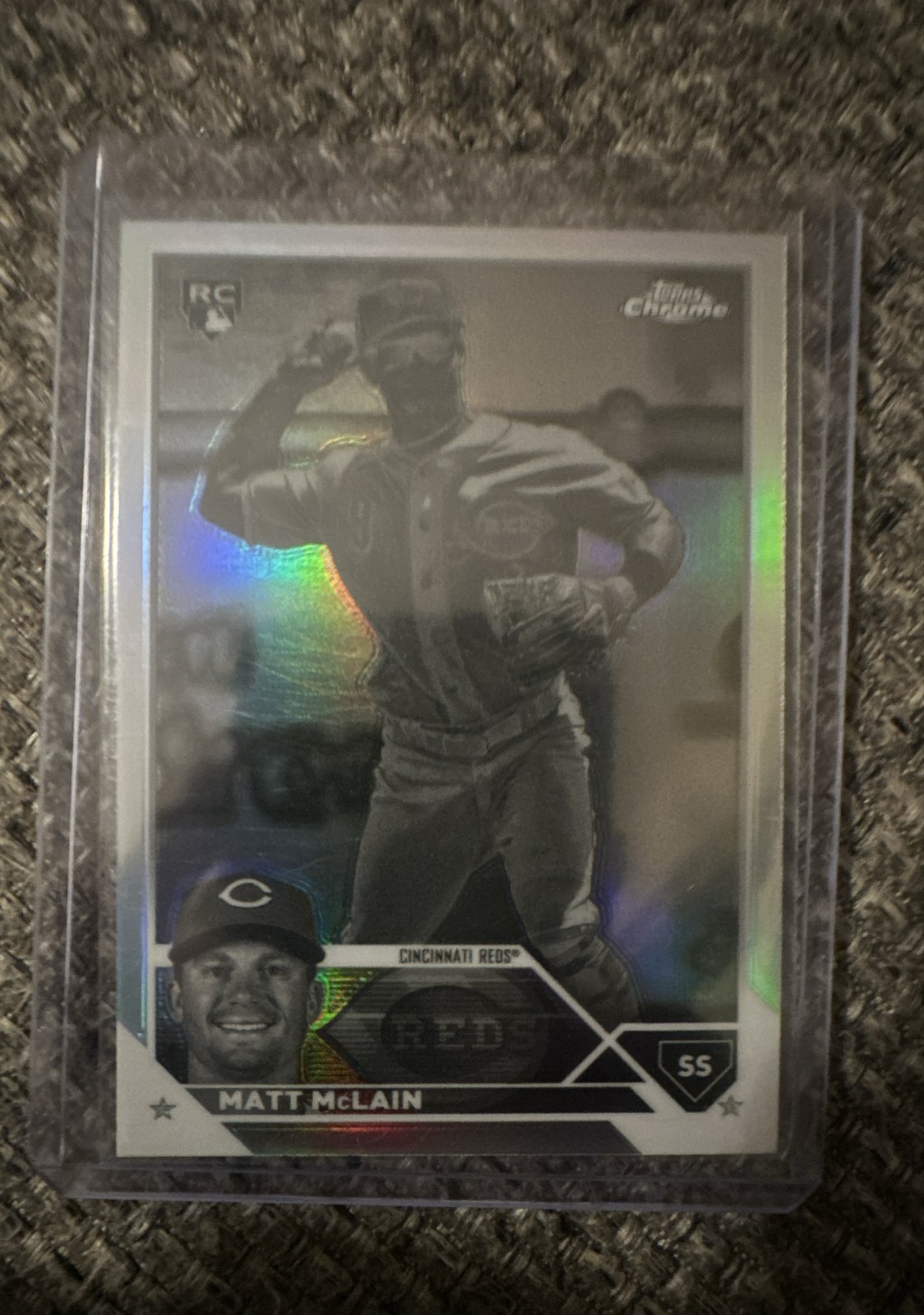 2023 Topps Chrome Update Series - Matt McLain #USC200 Negative Refractor (RC)