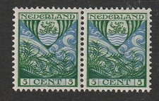 87) NETHERLANDS - NEDERLAND 200  5Ct. KIND 1926  PAIR   PERFECT   MNH-POSTFRISCH