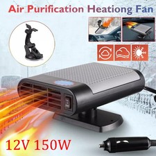 150W Electric Car Heater Windshield Defogger Defroster Air Purifier DC 12V 360