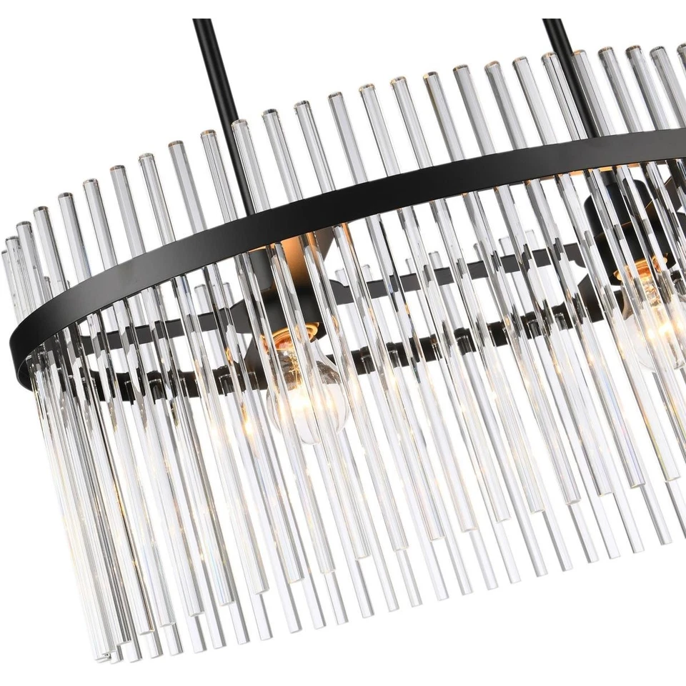 Lámpara de techo negra Artcraft Lighting AC12082BK Ava 2 luces 23,6 pulgadas Foto 4 de 4