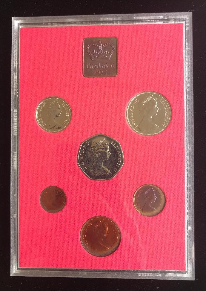 1973 & 1975 GREAT BRITAIN & NORTHERN IRELAND 6-COIN PROOF SETS