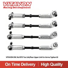 Vitavon Aluminum7075 Upper link/Toe Link Adjustable for Arrma Typhon 6S Only