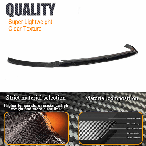 Alerón delantero de carbono para Mercedes W205 C205 A205 C43 AMG 2019-21 - Imagen 7 de 11