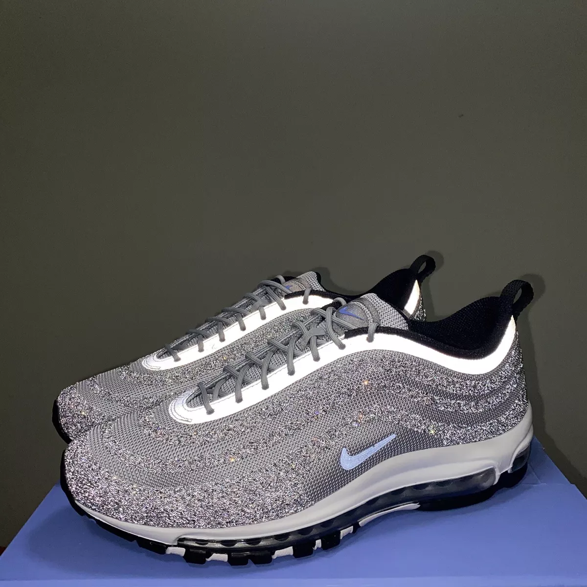 mini barrière slijtage Nike Air Max 97 Swarovski Crystals Polar Blue Womens Size 11.5 DH2504-001  Men 10 | eBay