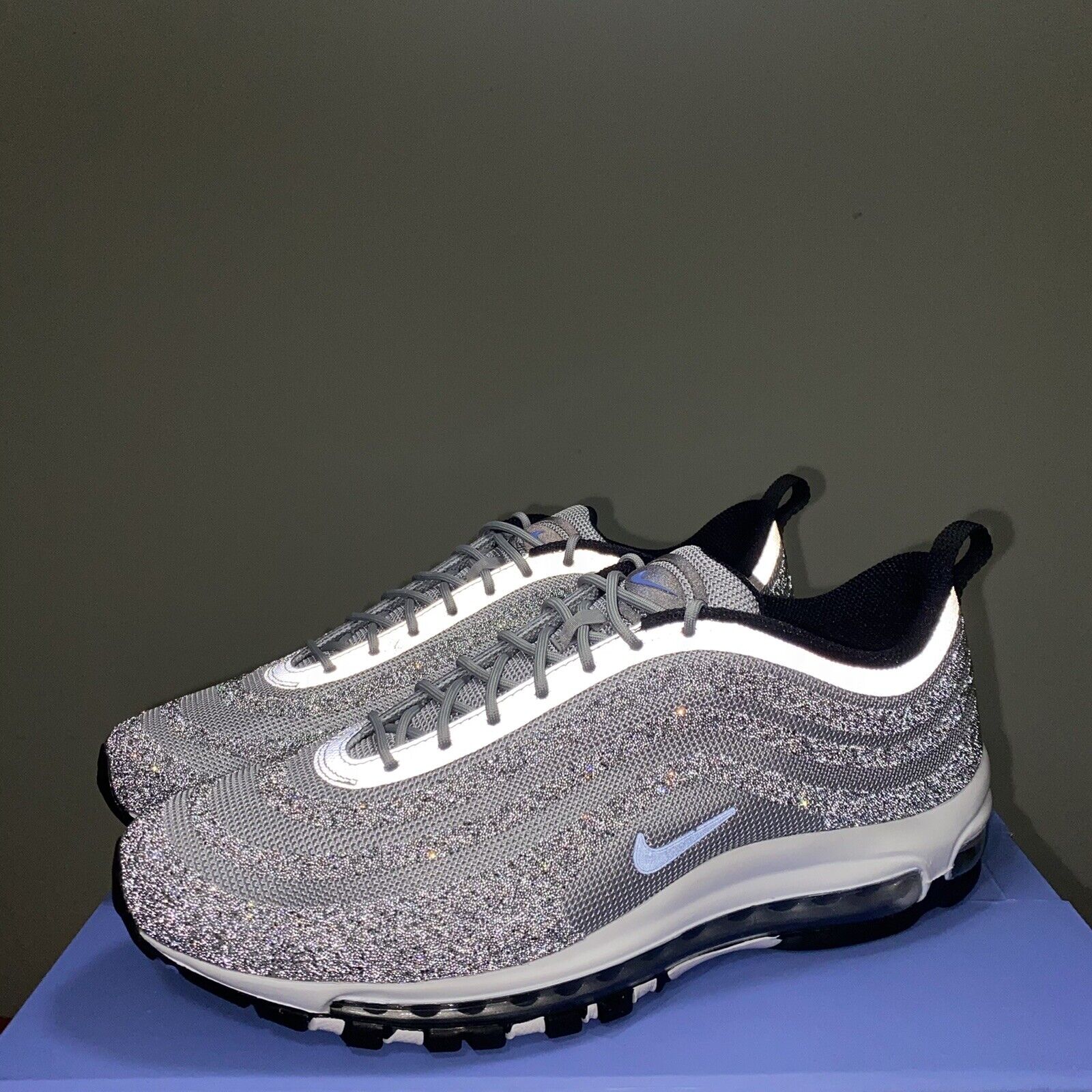 Decorativo Receptor nuestra Nike Air Max 97 Swarovski Crystals Polar Blue Womens Size 11.5 DH2504-001  Men 10 | eBay