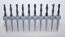 (10) - 3.00mm (.1181") Carbide 2 flute endmills, Kyocera Tycom 1600.1181.500