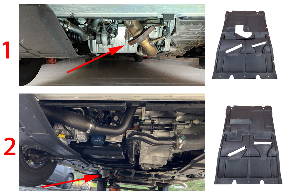 Fiat Ducato Peugeot Boxer Citroen 2006-2023 Pod pokrywa silnika 1x środkowa część - Zdjęcie 8 z 8