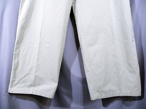 LACOSTE Men's Khaki Chino Flat Front Casual Pants EUR Size 50 38x29 Drawstring - Picture 2 of 8