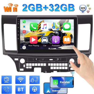 For Mitsubishi Lancer 2008-2015 Android 13 CarPlay Car Radio GPS Navi Stereo 32G