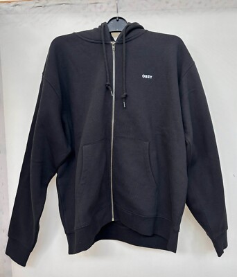 Obey Sweatjacke Herren Jacke schwarz Größe L