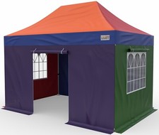 Titan Gazebo 3m x 4.5m Hex40 Steel LGBT Heavy Duty Pop Up - Hercules Outdoors