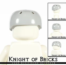 LEGO Minifigure LIGHT GRAY Headgear Helmet Bicycle Bike