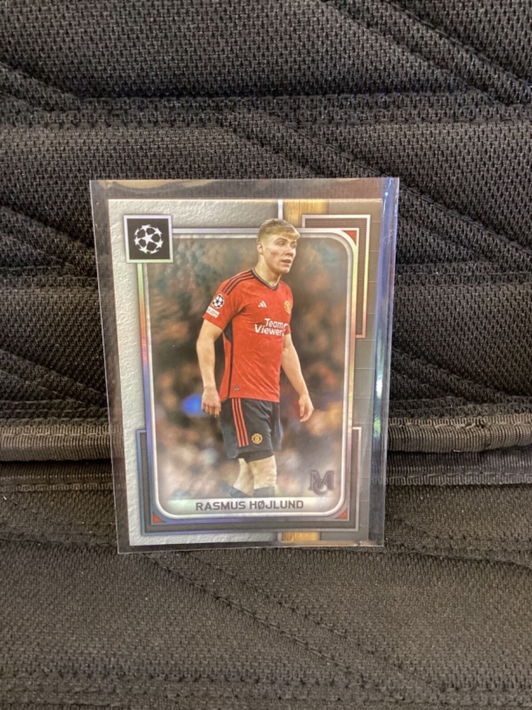 2024 Topps Museum UEFA Soccer Rasmussen Hojlund Man United 31 Card