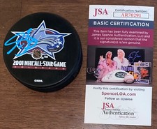Sean Burke Signed Autographed 2001 All Star Game Hockey Puck Arizona Coyotes JSA