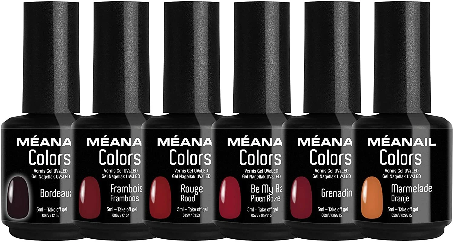 Set of 6 Gel Nail Polish Scarlett Collection UV LED Lamp Varnish Cruelty Free