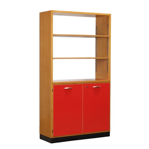 Libreria Vintage Impiallacciata Rovere Formica - Anni 50 Italia