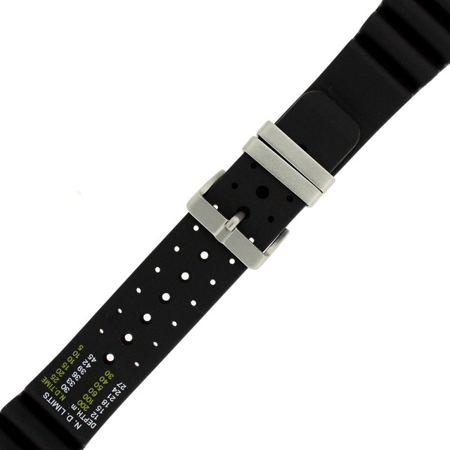 Citizen Aqualand Co22-088034 Original 24mm Black Rubber Watch Band Strap | Compra online en eBay