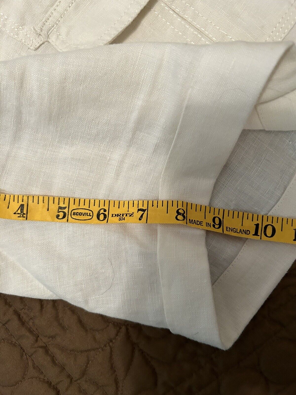 Coldwater Creek 100% Linen Shorts Women Size 14 N… - image 9