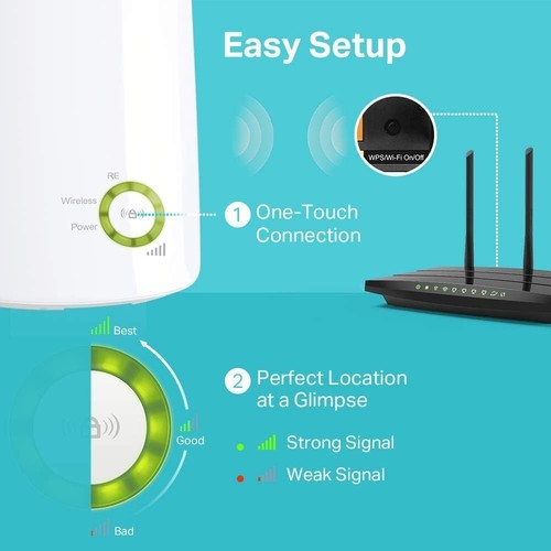 TP-Link WiFi Range Extender Internet Signal Booster Wireless Repeater Universal - Picture 7 of 8