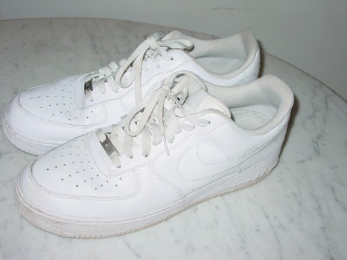 2017 Nike Air Force One 07 White Leather Low Shoes! Size 13 - Picture 5 of 12