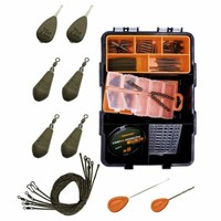 Karpfen ZubehöR Set Tackle Box Carp Fishing Kit Power Lead Clip In-Line Montagen