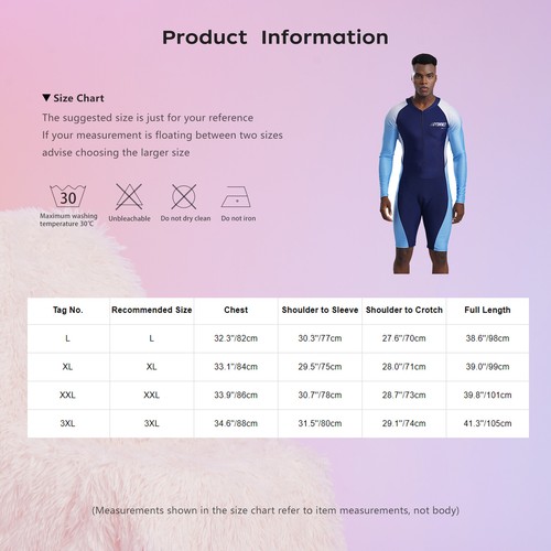 Traje de baño transpirable para hombre traje de baño protección solar traje de baño ligero - Imagen 2 de 17
