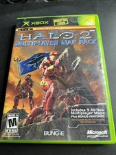 Xbox-Halo 2 Multiplayer Map Pack-Very Good Condition-Tested-With Case and Manual