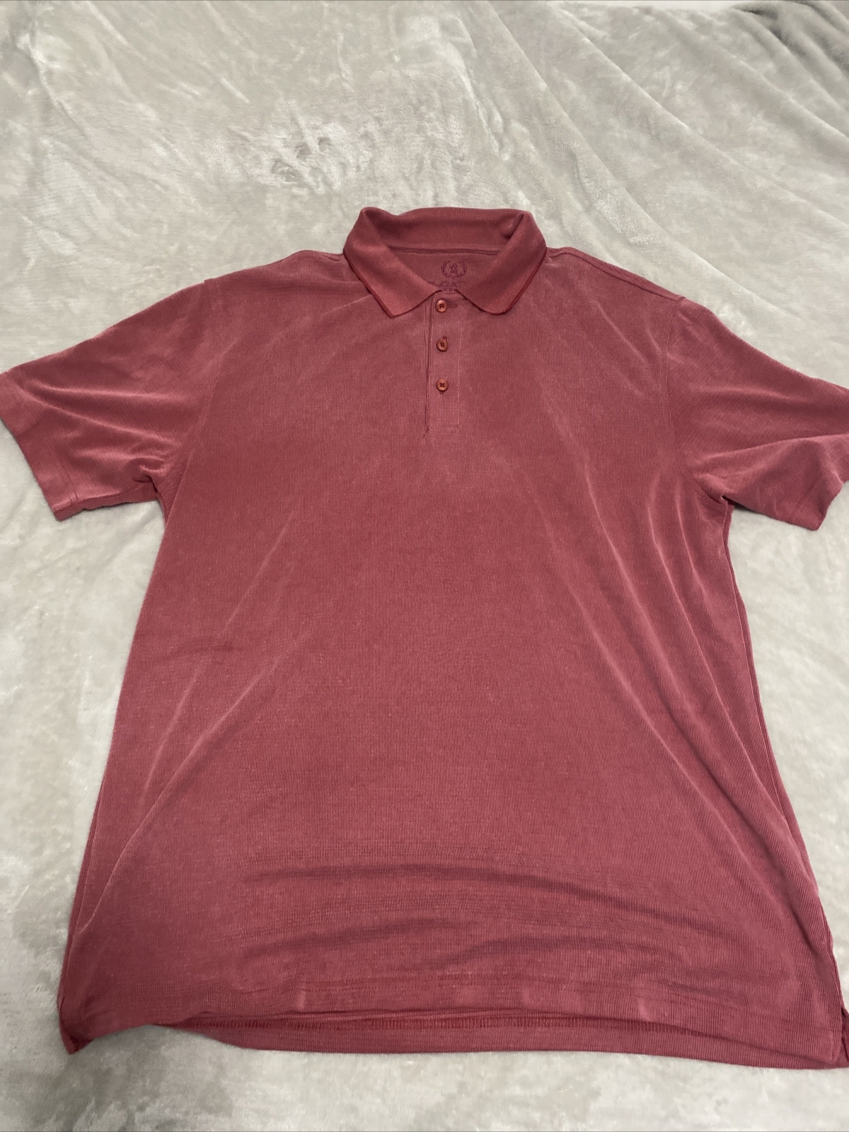 Bugatchi Uomo Polo Shirt Mens XL Extra Large Red Short Sleeve