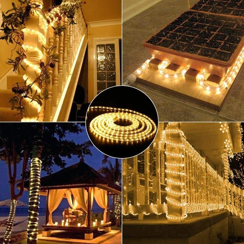 LED Rope Light Landscape Fairy Light Indoor/Outdoor for Christmas Party Wedding - Picture 22 of 32
