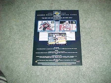 1997 Upper Deck Diamond Vision Hockey Card Ad Sheet Wayne Gretzky Patrick Roy  