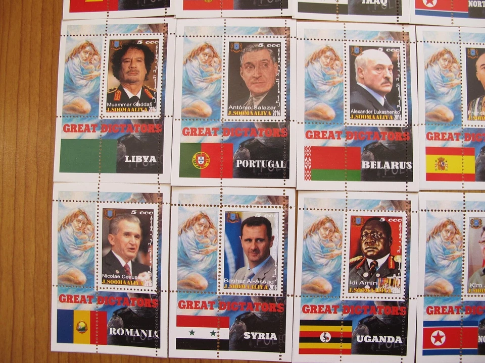 Great Dictators lot 28 pcs set e stamps - Image 4 of 4