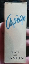Vintage ARPEGE EAU DE LANVIN Perfume 1.33 oz FULL BOTTLE Gold Tone Metal w/ box