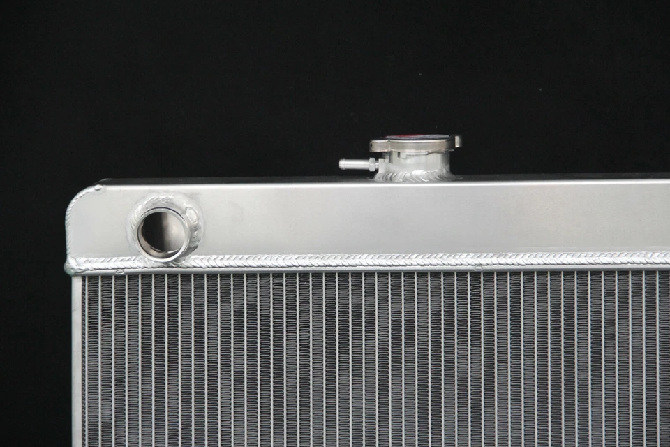 CU1680 3 Row Aluminum Radiator For 1965 1966 1967 Pontiac GTO Tempest Lemans V8 Foto 3 de 4